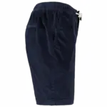 Ecologische bermuda van ribfluweel, navy blue — productfoto 6