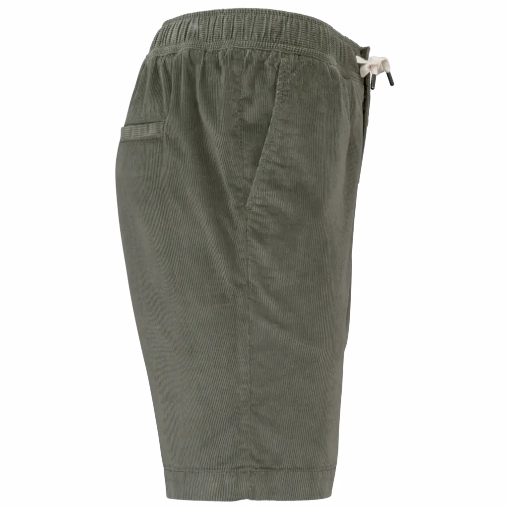 Ecologische bermuda van ribfluweel, pale khaki — productfoto 7