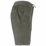 Ecologische bermuda van ribfluweel, pale khaki — productfoto 7