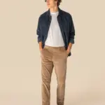Ecologische herenbroek van ribfluweel — productfoto 3