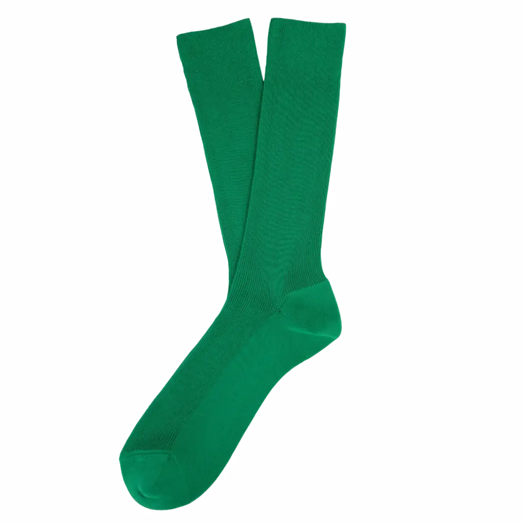 Ecologische uniseks sokken, green field — productfoto 14