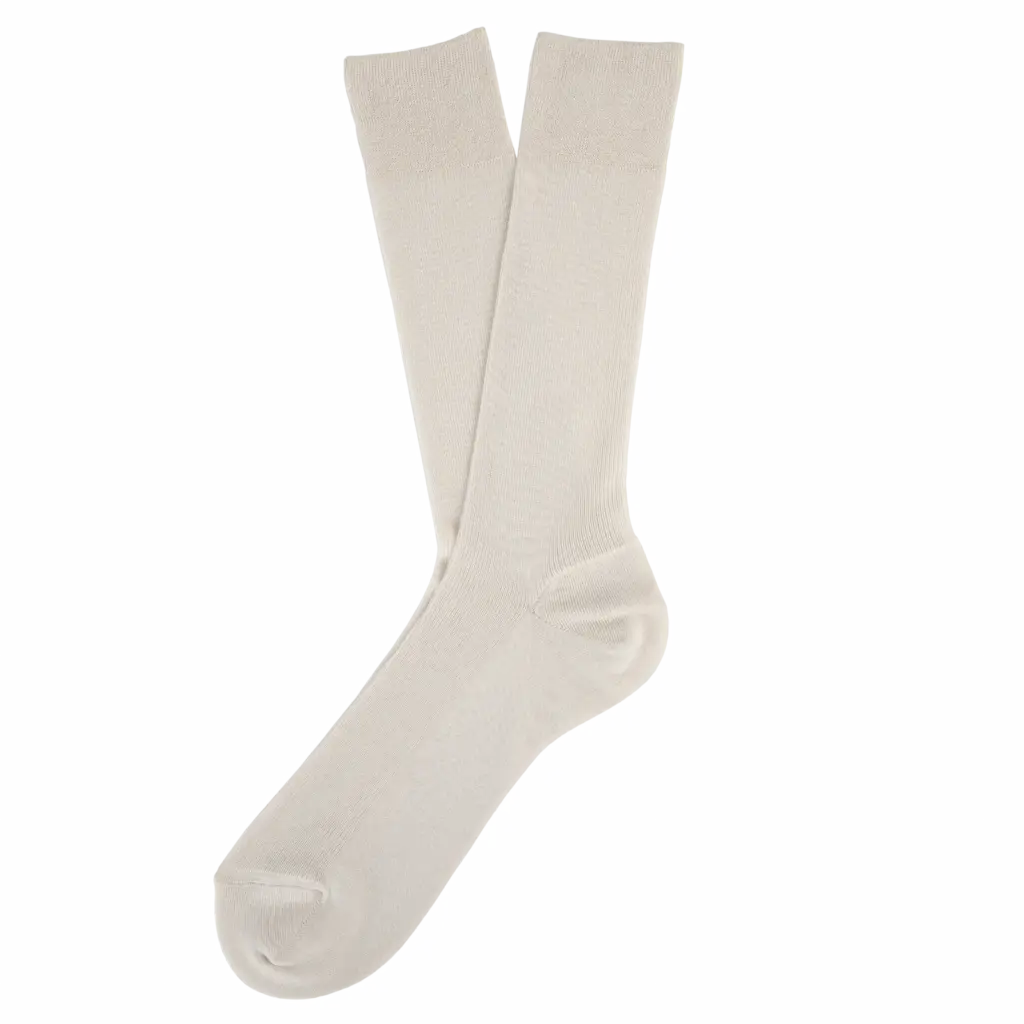 Ecologische uniseks sokken, ivory — productfoto 18