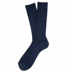 Ecologische uniseks sokken, navy blue heather — productfoto 24