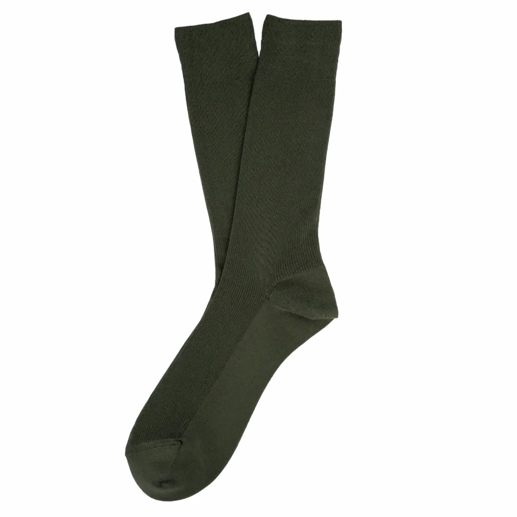 Ecologische uniseks sokken, organic khaki — productfoto 25