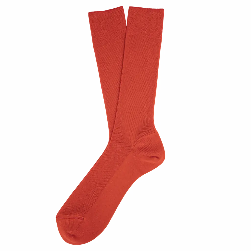 Ecologische uniseks sokken, paprika — productfoto 27