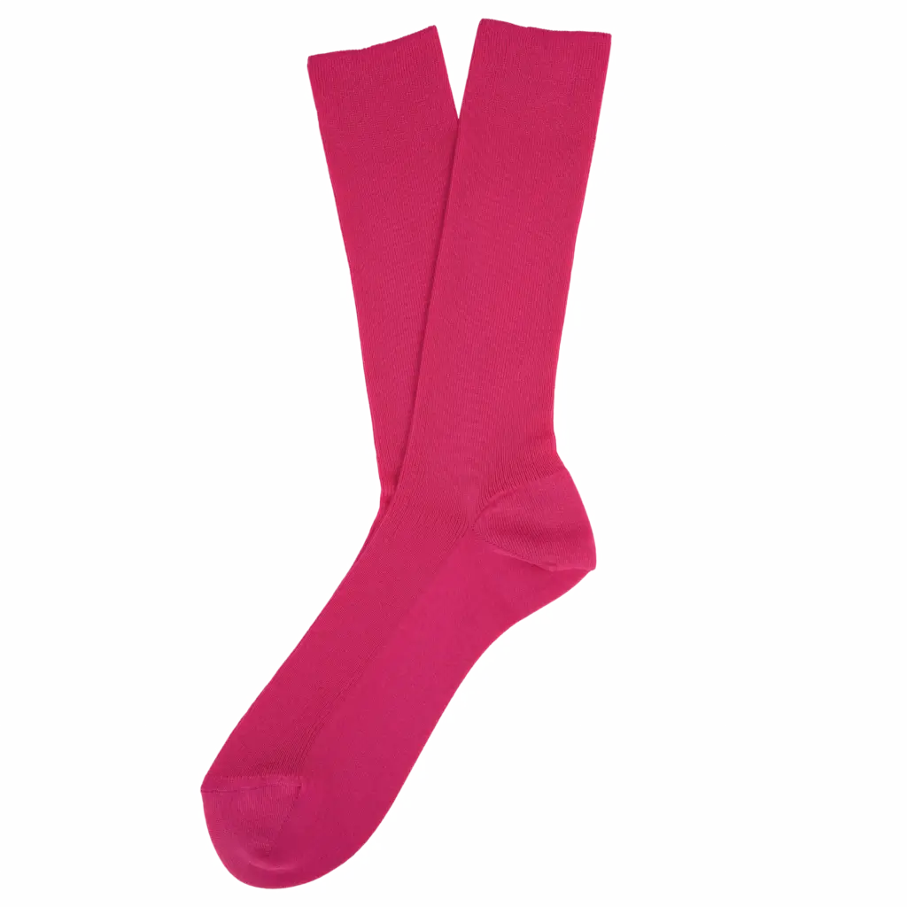 Ecologische uniseks sokken, raspberry sorbet — productfoto 33