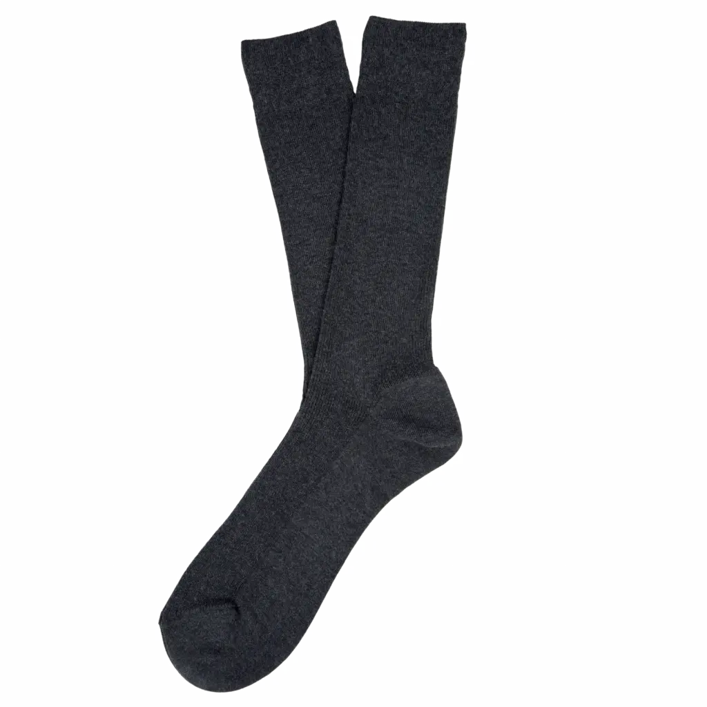 Ecologische uniseks sokken, volcano grey heather — productfoto 35