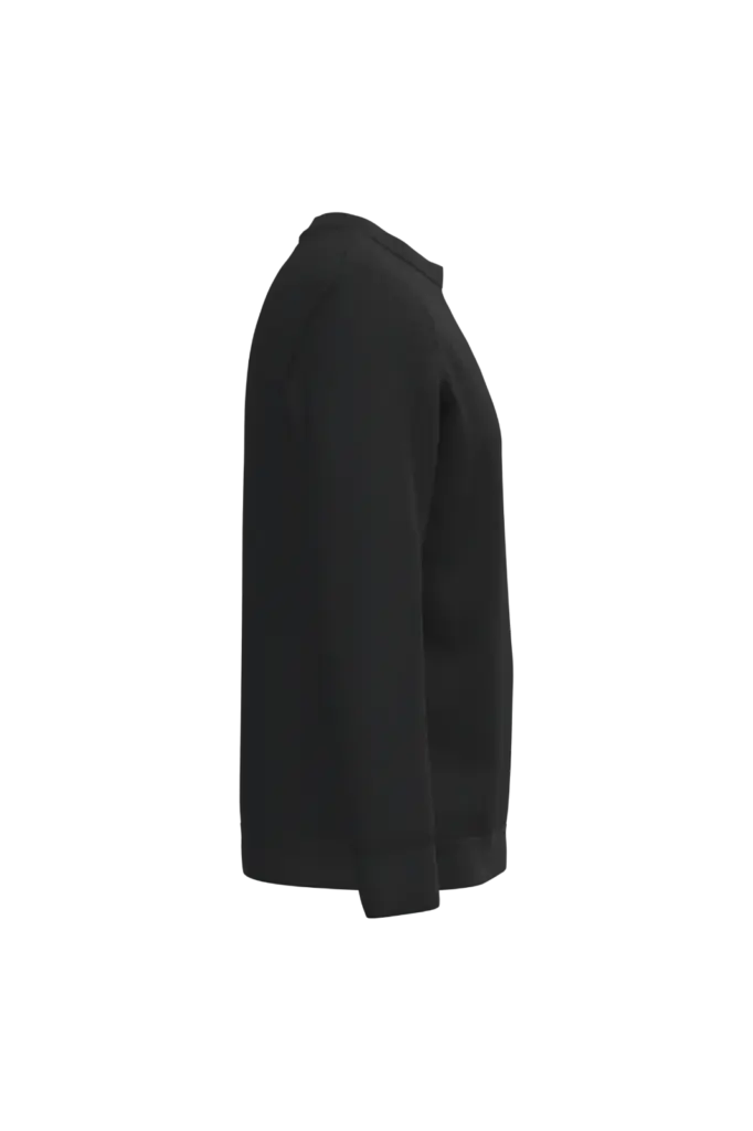 Ecologische herentrui met ronde hals, black — productfoto 5