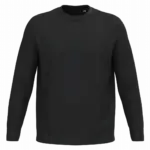 Ecologische herentrui met ronde hals, black — productfoto 6