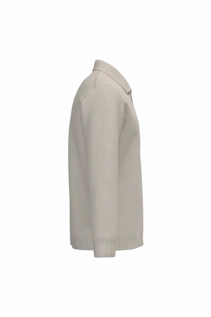Herentrui met polokraag, ivory — productfoto 5