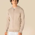 Ecologische herensweatvest met capuchon van lyocell