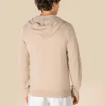 Ecologische herensweatvest met capuchon van lyocell — productfoto 4