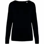 Ecologische damespullover met V-hals van lyocell, black — productfoto 6
