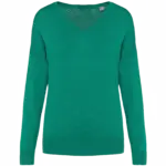 PS_SP921_GEMSTONEGREEN - Hidalgo Damen Pullover bedrucken SP921 V-Ausschnitt Lyocell XS-XXL — Produktfoto 7