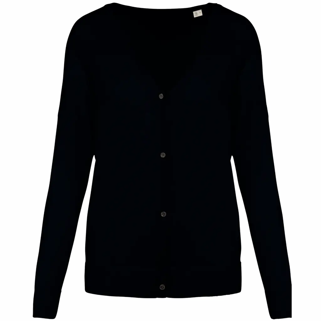 PS_SP922_BLACK - Hidalgo Ecologische damescardigan van lyocell, black — productfoto 6