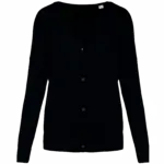 Ecologische damescardigan van lyocell, black — productfoto 6