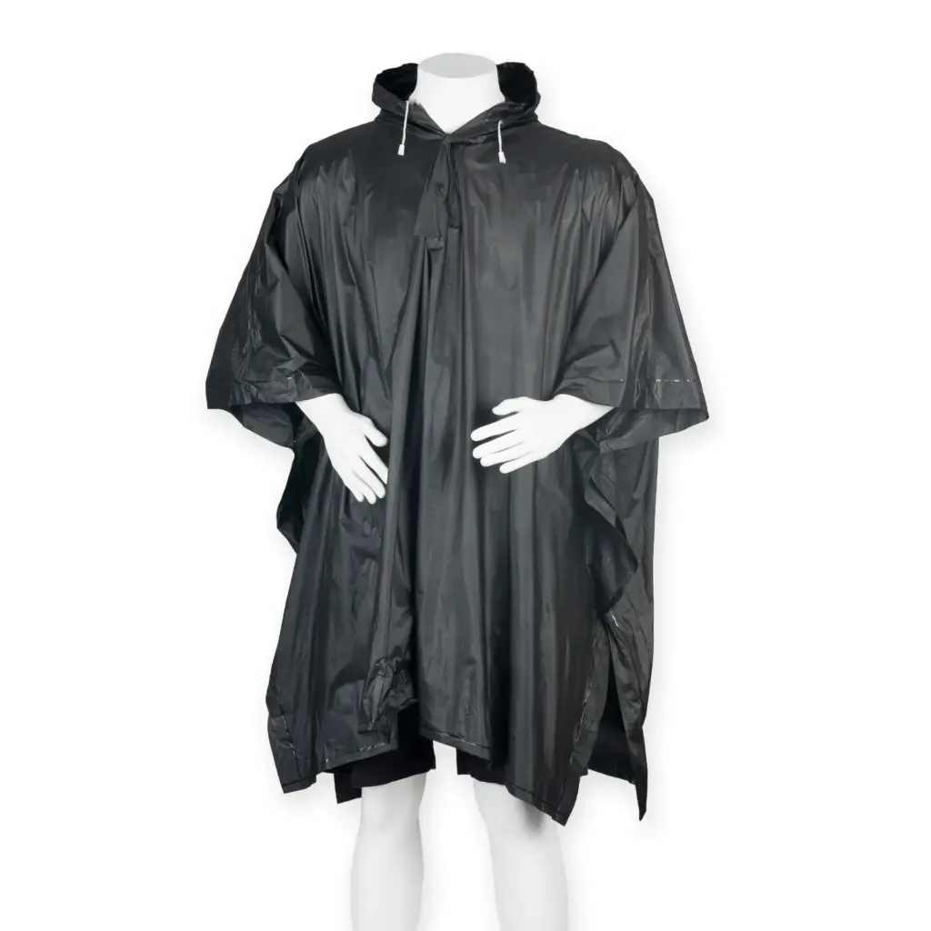 PS_SPL010_BLACK - Hidalgo-werbeartikel Poncho, black — productfoto 3