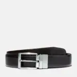 Leren riem met gesp, cocoa — productfoto 2