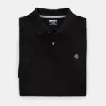 Polo biologisch piquékatoen korte mouwen Millers River, black