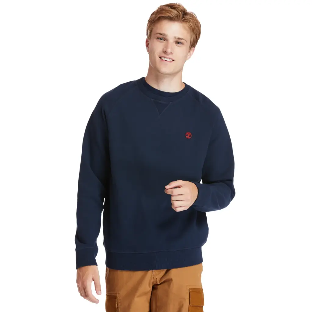 Crew neck sweatshirt Exeter River, dark sapphire — productfoto 2