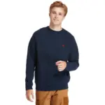 Crew neck sweatshirt Exeter River, dark sapphire — productfoto 2