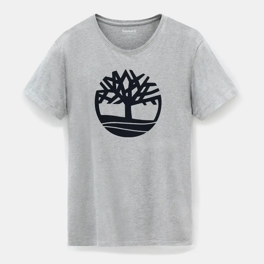 PS_TB0A2C2R_MEDIUMGREYHEATHER - Hidalgo-werbeartikel Biologisch T-Shirt Brand Tree, medium grey heather — productfoto 4