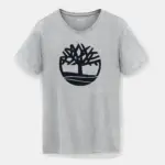 Biologisch T-Shirt Brand Tree, medium grey heather — productfoto 4