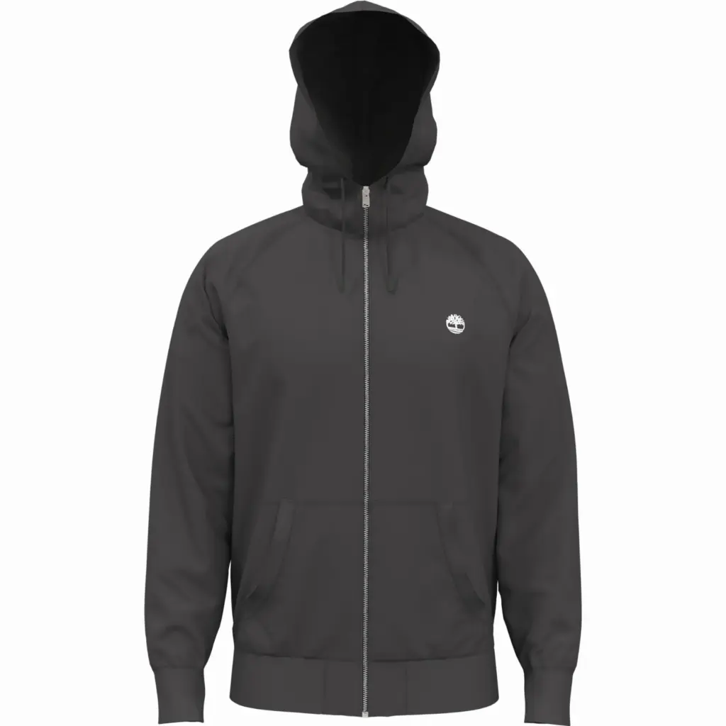 Full zip hooded sweatshirt Exeter River, black