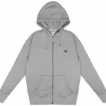Full zip hooded sweatshirt Exeter River, medium grey heather — productfoto 4