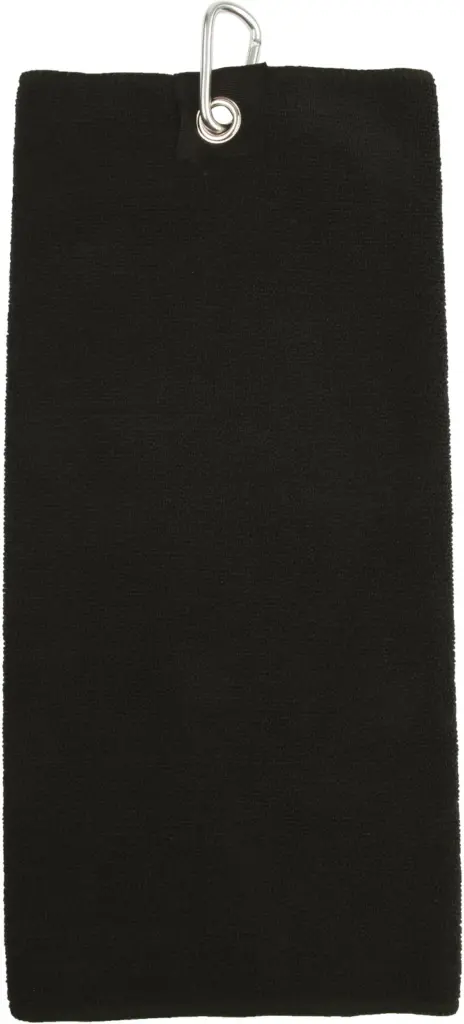 Microvezel golfhanddoek, black — productfoto 4