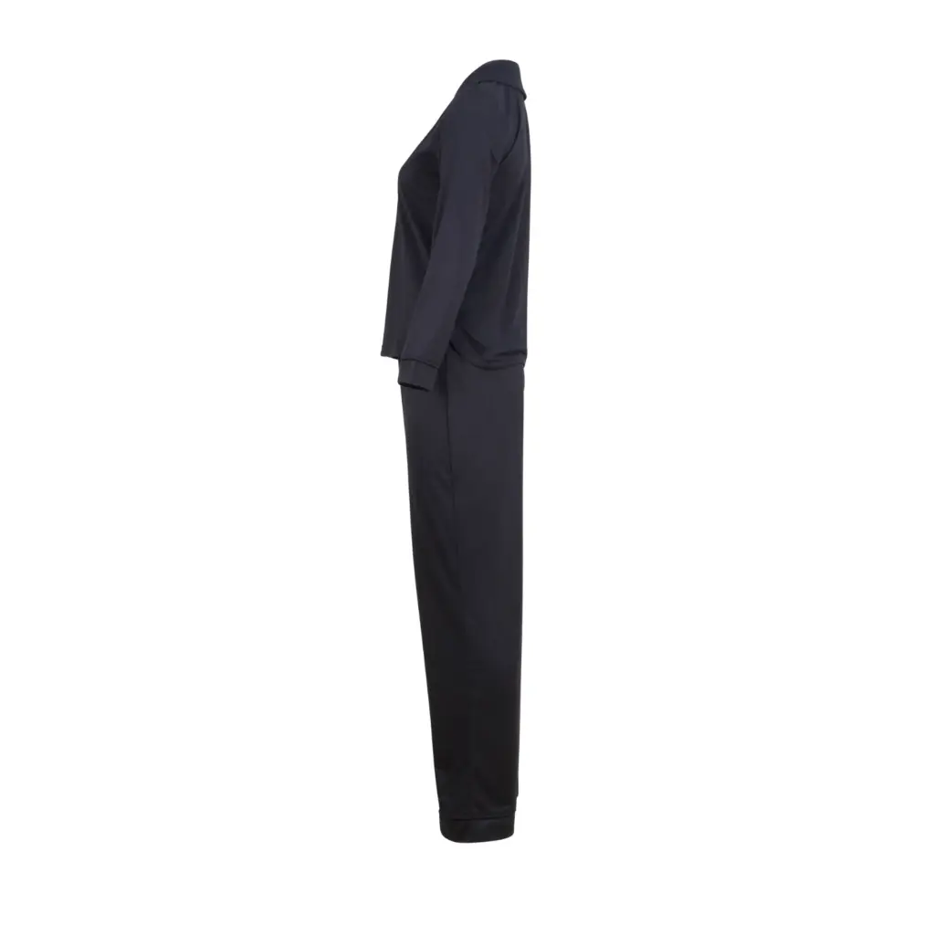 PS_TC056-S_BLACK - Hidalgo-werbeartikel Superzachte damespyjama, black — productfoto 5