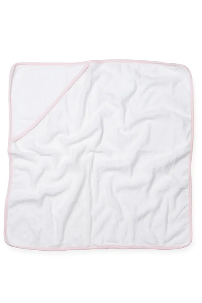 Babies' Badcape, white / pale pink — productfoto 4