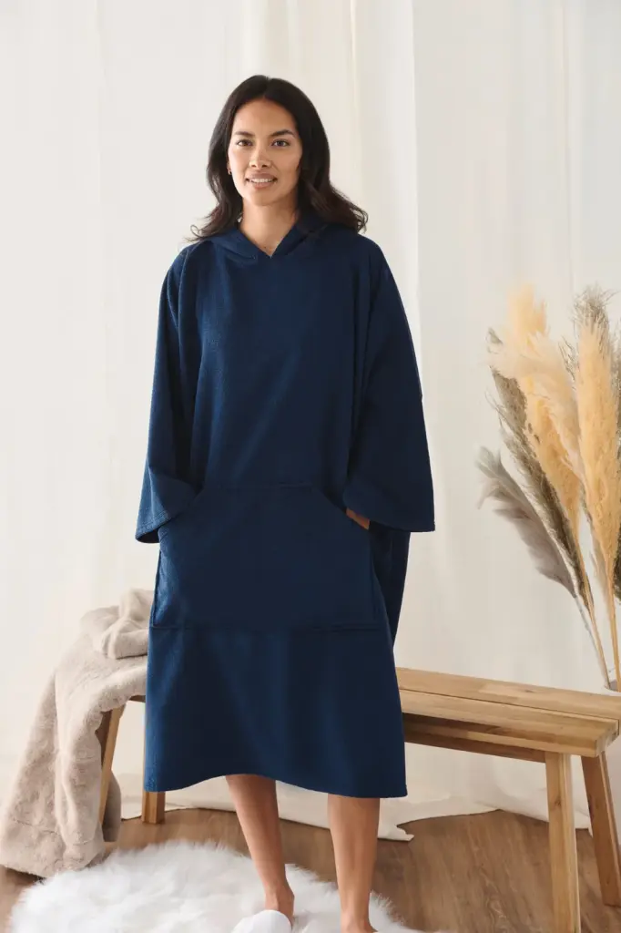 Badstof poncho