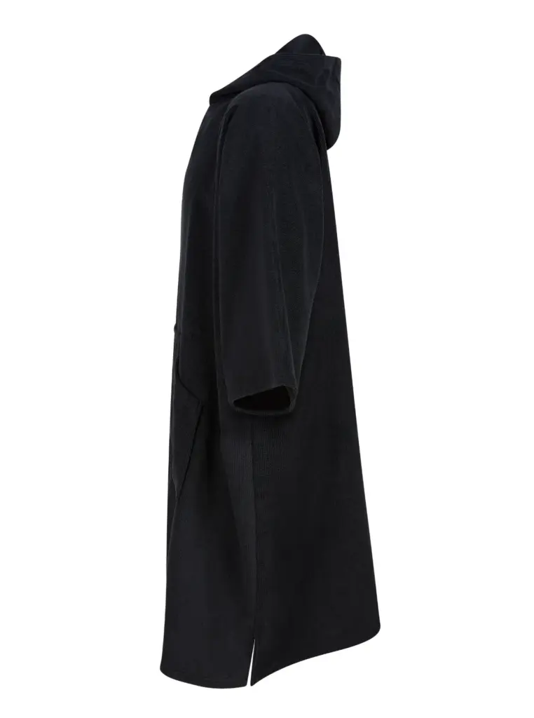 Badstof poncho, black — productfoto 5