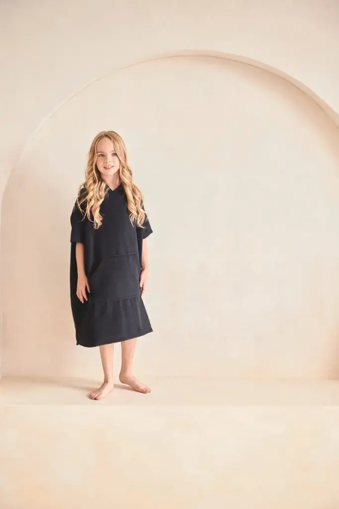 Badstof kinderponcho — productfoto 2