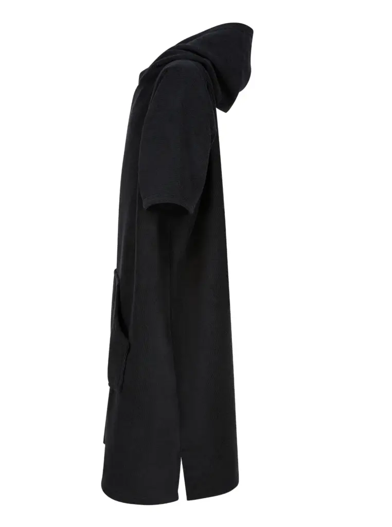 Badstof kinderponcho, black — productfoto 3