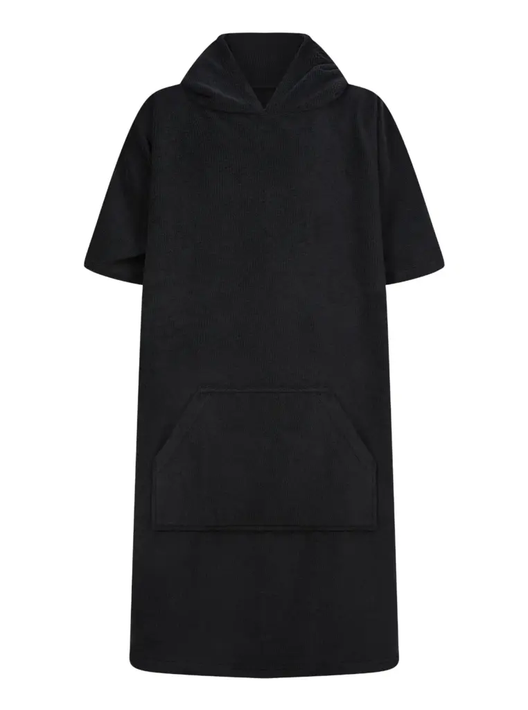 PS_TC811_BLACK - Hidalgo Badstof kinderponcho, black — productfoto 4