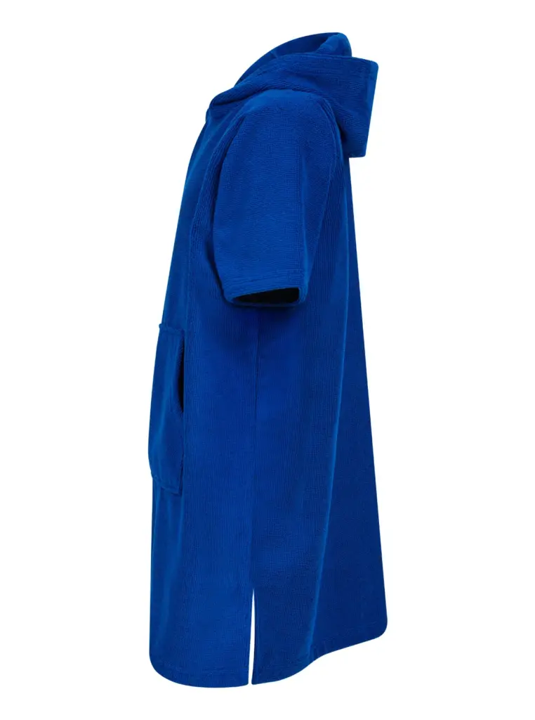 Badstof kinderponcho, royal — productfoto 4