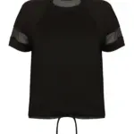 Oversized dames T-shirt, black — productfoto 4