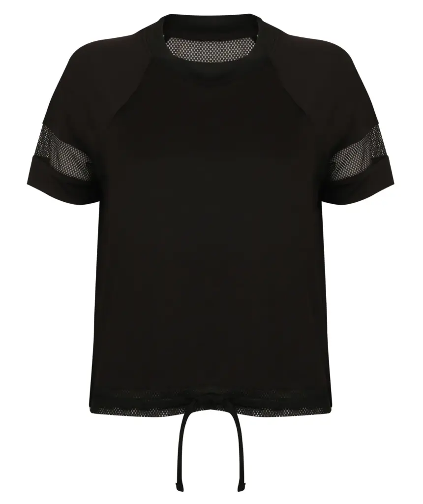 Oversized dames T-shirt, black — productfoto 4