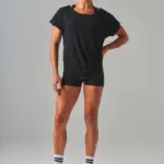 Dames scoop neck-t-shirt. — productfoto 4