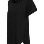 Dames scoop neck-t-shirt., black — productfoto 5