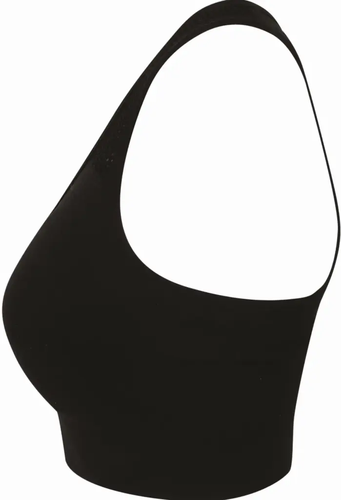 Ladie's Naadloze sport-BH, black — productfoto 1