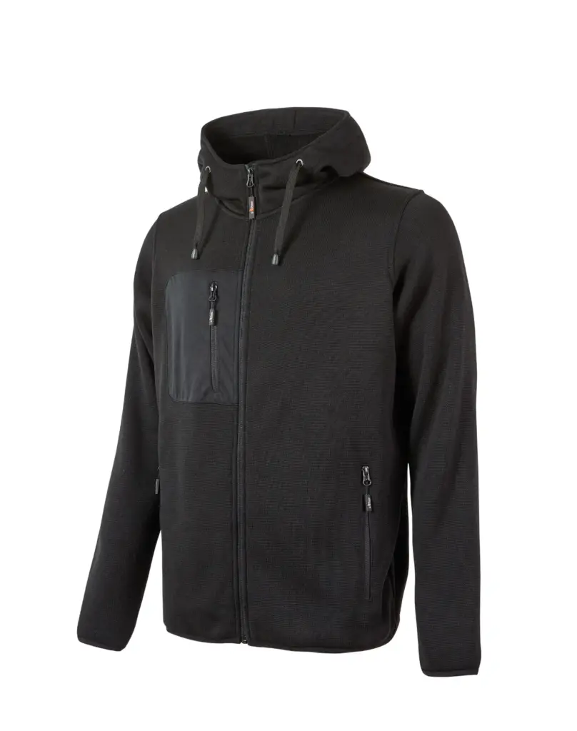 Sweatvest Rainbow met capuchon, black carbon — productfoto 2