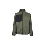 Full zip sweater HULL, dark green — productfoto 3
