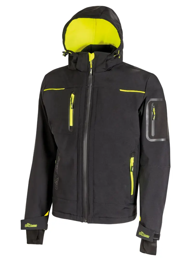 Dames softshell jack Space, black carbon