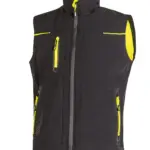 Dames softshell gilet Universe, black carbon — productfoto 2