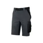 Mercury heren werkbermuda, asphalt grey — productfoto 4