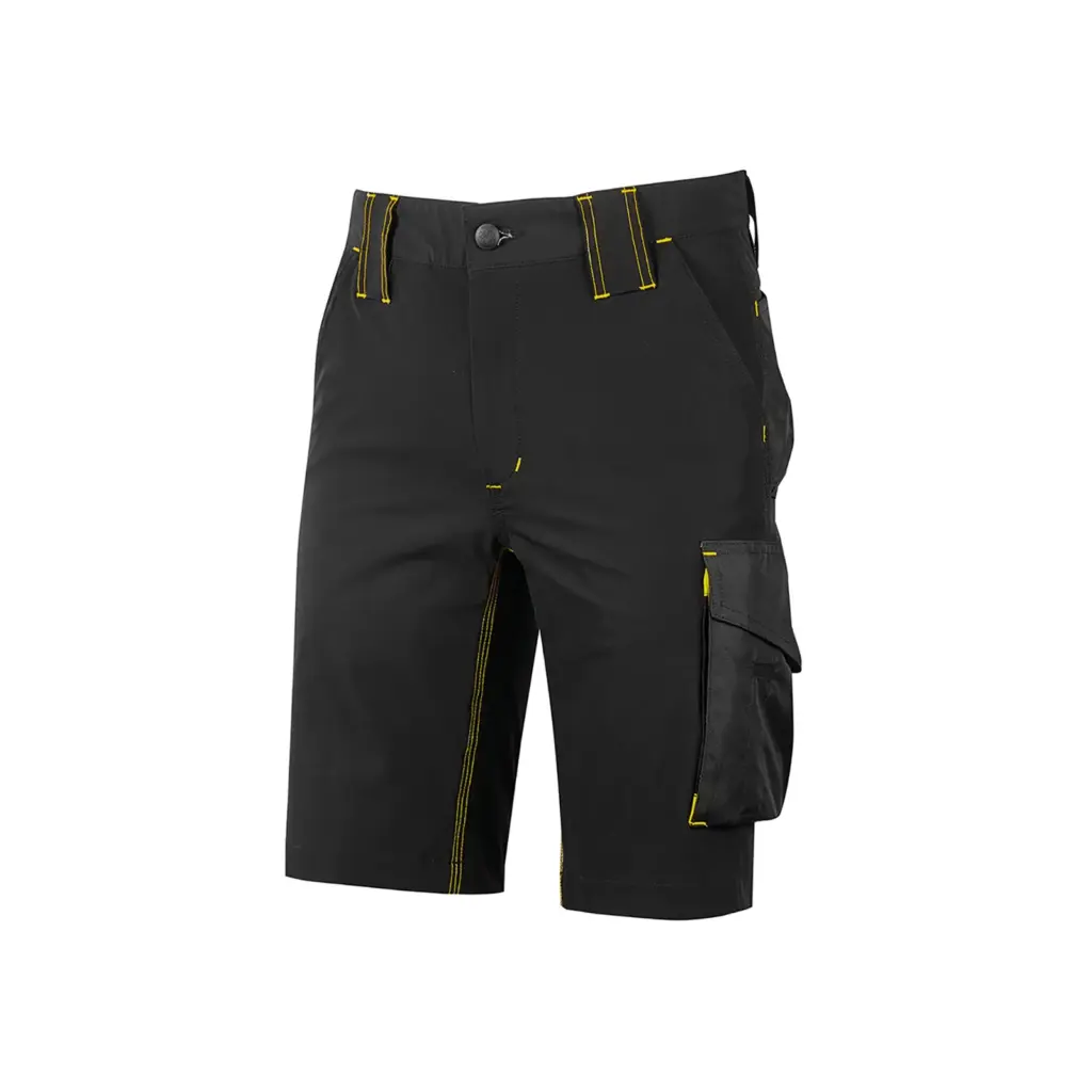 PS_UPFU196-FS_BLACKCARBON - Hidalgo Mercury heren werkbermuda, black carbon — productfoto 5