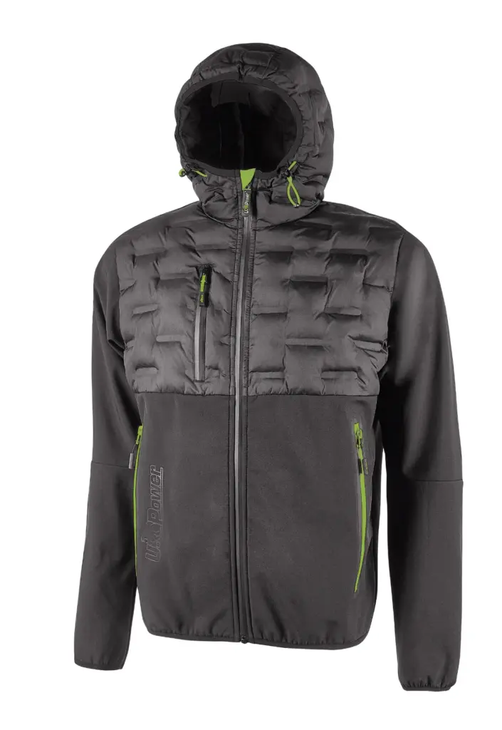 Heren Spock Hybride jack, asphalt grey — productfoto 4